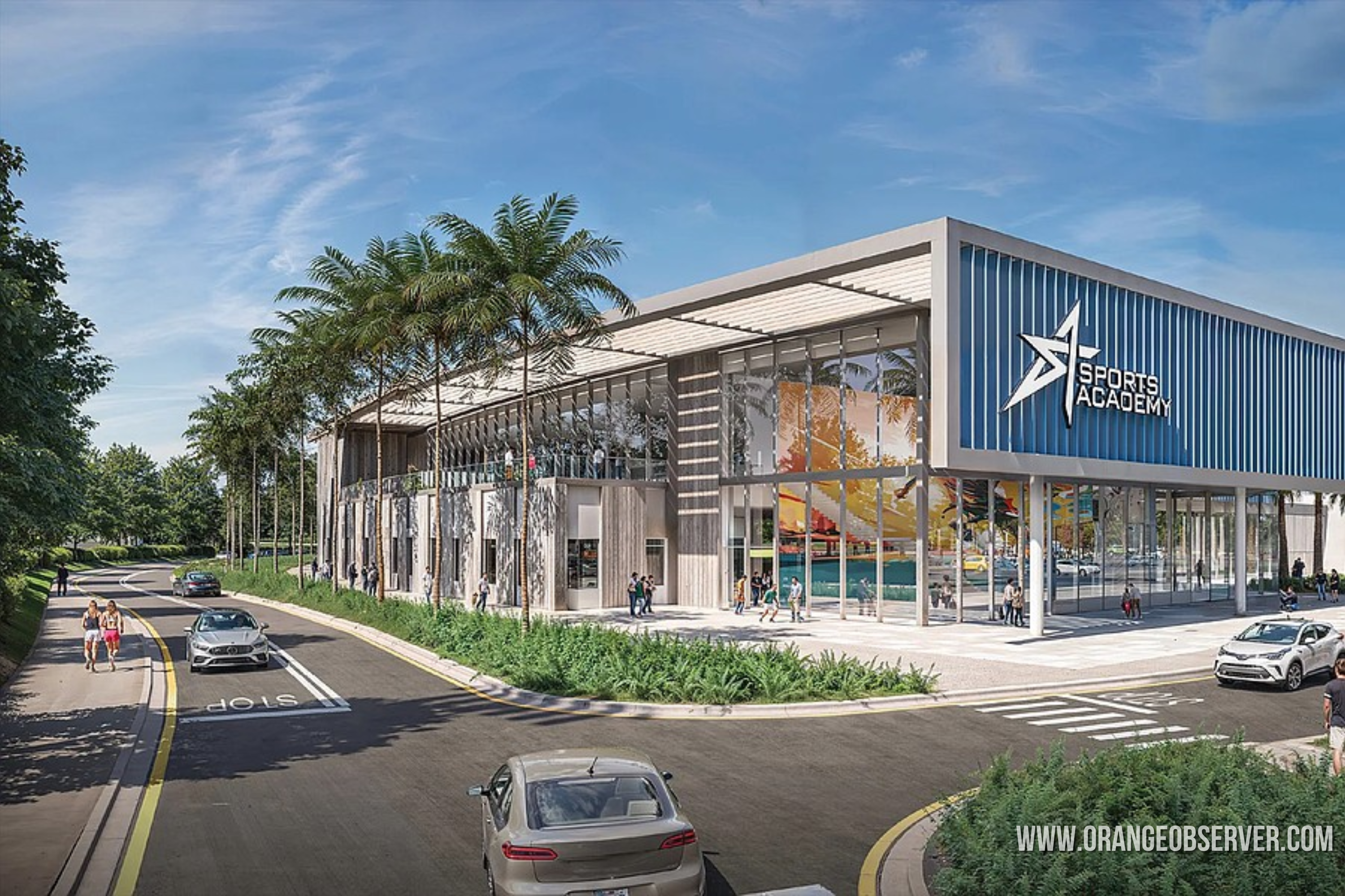 Rendering of The Dynasty _ Ocoee sports complex with fields, riverwalk, and hotels (3)