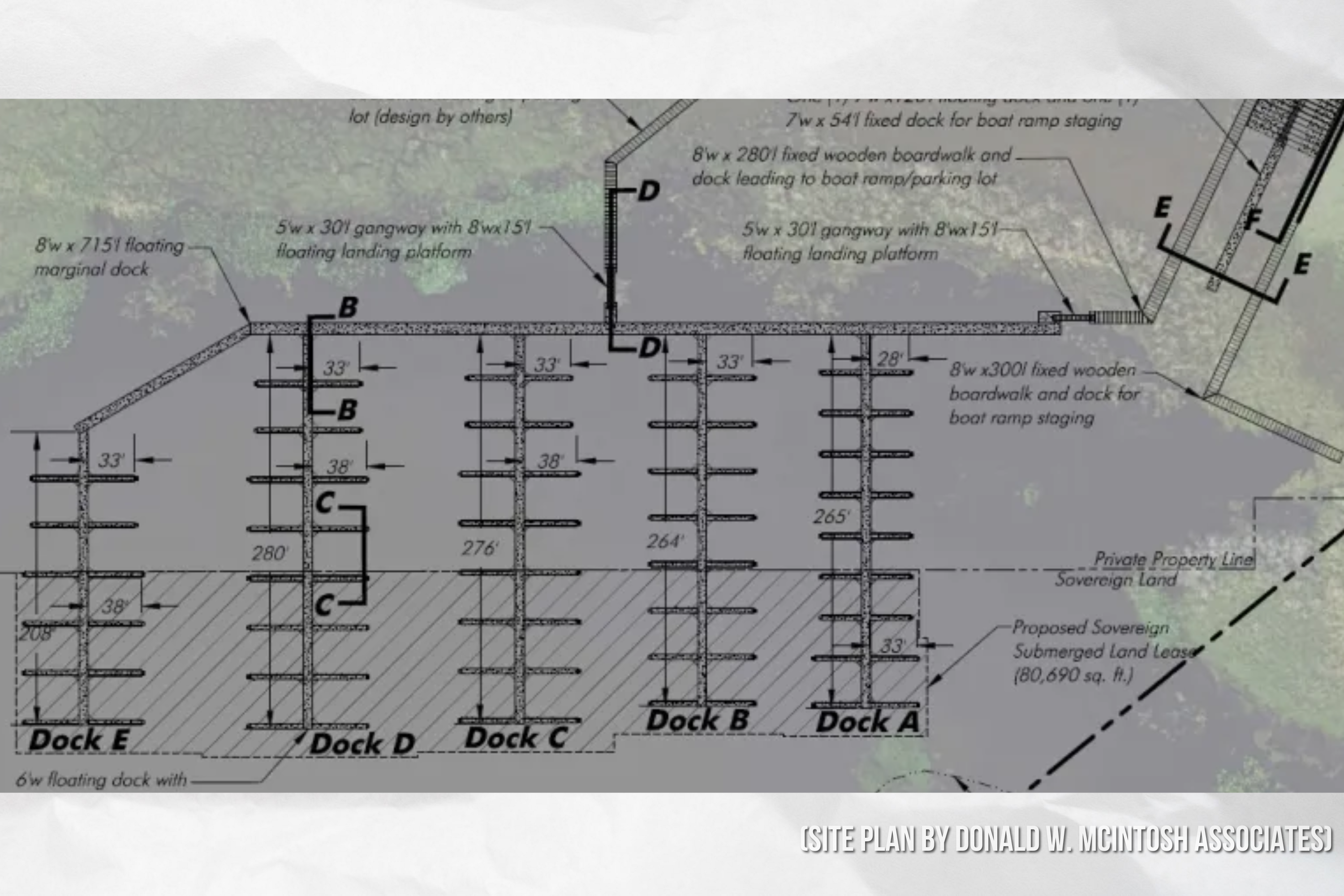 (Site plan by Donald W. McIntosh Associates)