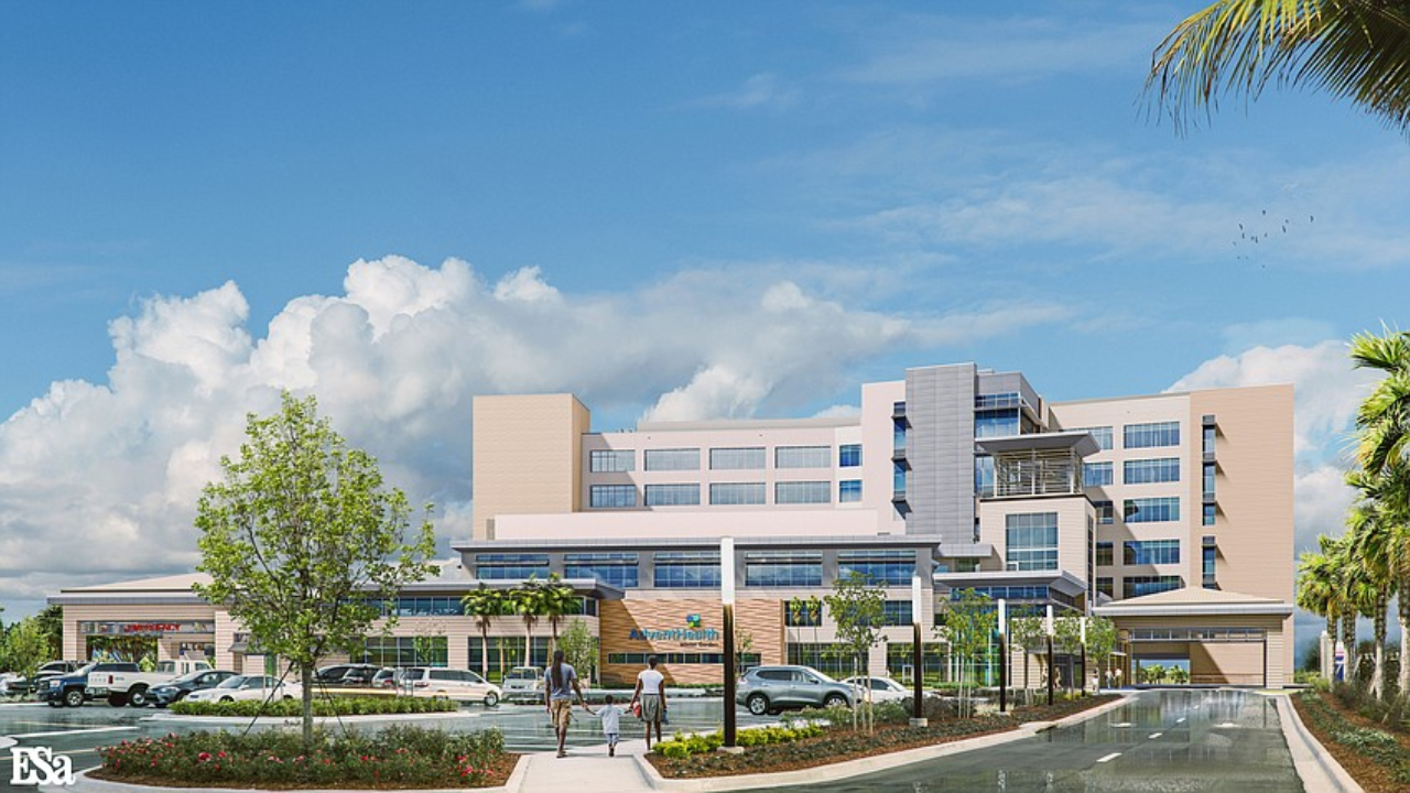 AdventHealth Celebration Hospital undergoing major expansion project.
