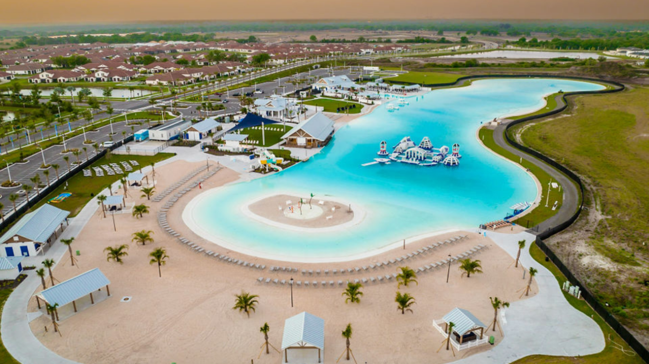 Metro Development Group launched the first man-made lagoon in the U.S. at Epperson Ranch in Pasco County and has another planned for Kissimmee Park in Osceola County. (Courtesy of Metro Development Group)
