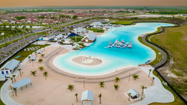 Metro Development Group launched the first man-made lagoon in the U.S. at Epperson Ranch in Pasco County and has another planned for Kissimmee Park in Osceola County. (Courtesy of Metro Development Group)