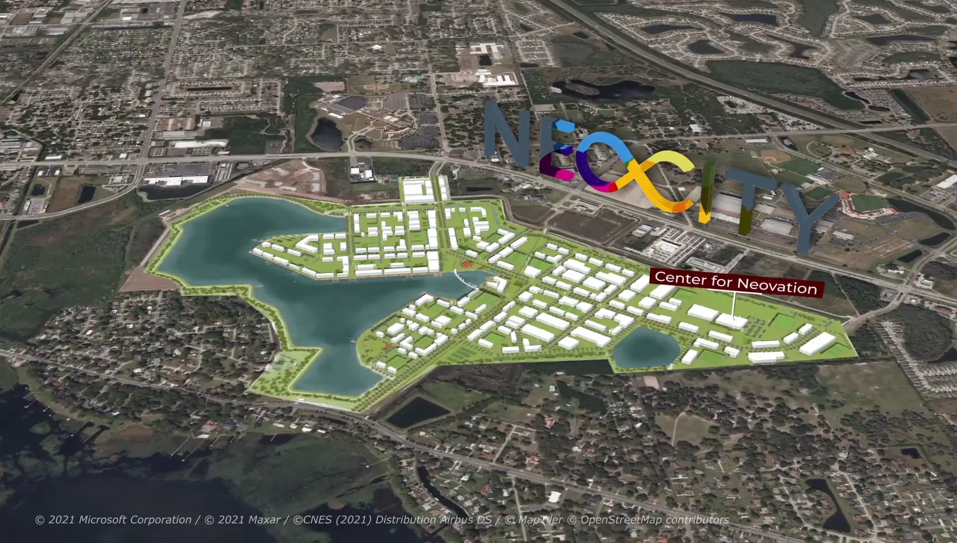 Map of NeoCity South St. Cloud Florida location