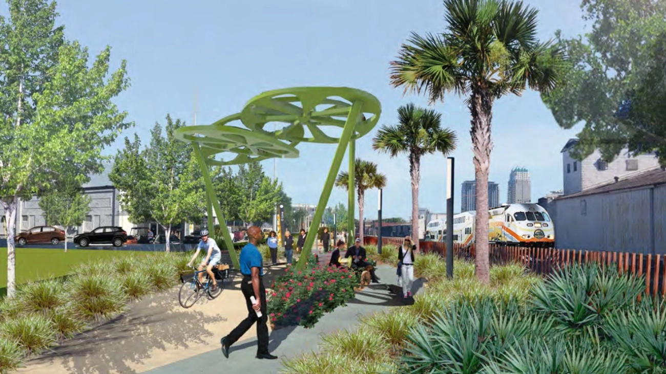 Concept art of the O-Line Trail in Orlando