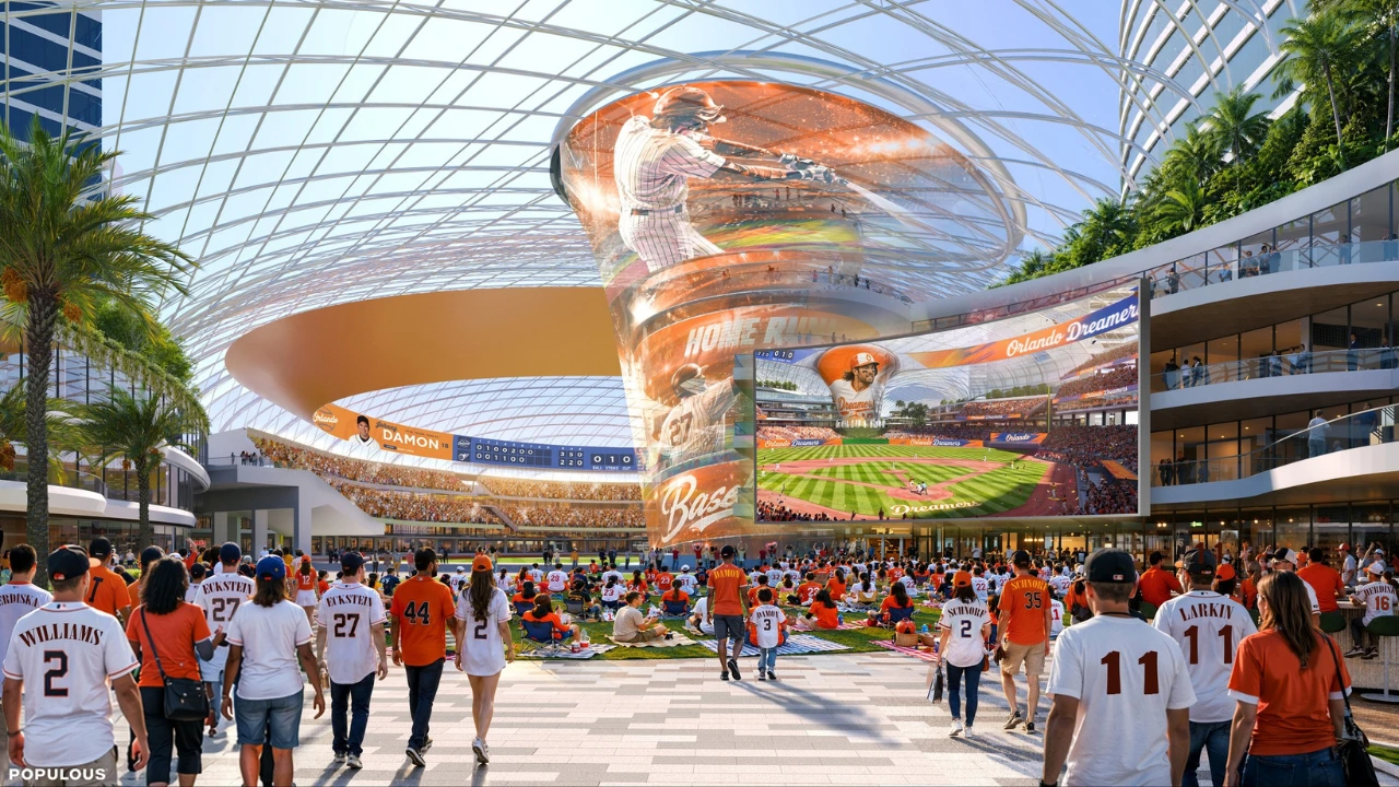 Conceptual rendering of the proposed Orlando Dreamers stadium complex