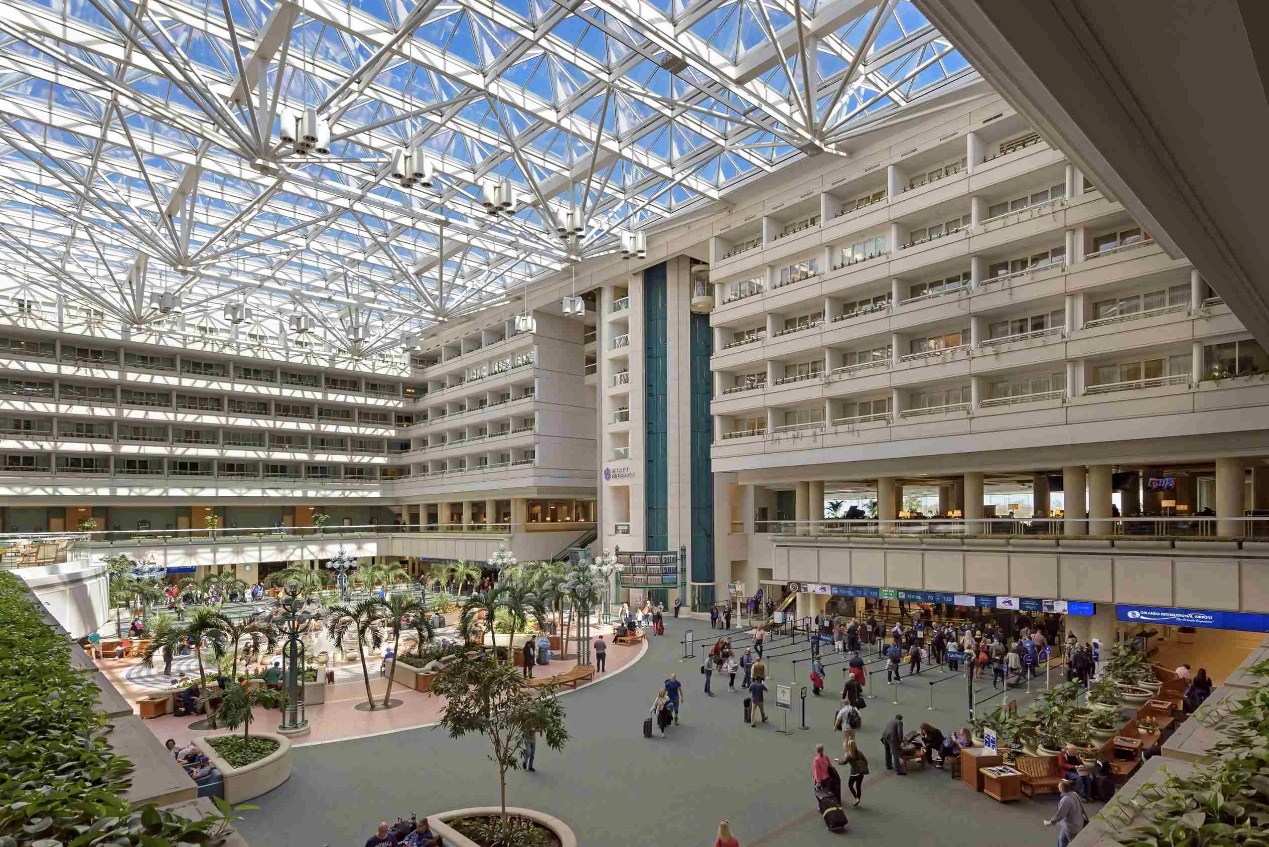 Rendering of the reimagined dining and retail concourse in Terminals A and B at Orlando International Airport under the Concession Master Plan